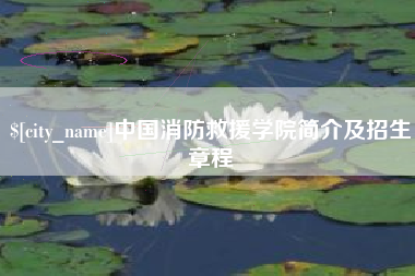 辽源中国消防救援学院简介及招生章程