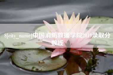 辽源中国消防救援学院2019录取分数线