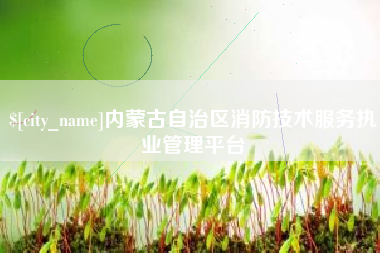 辽源内蒙古自治区消防技术服务执业管理平台