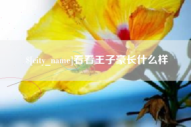 辽源看看王子豪长什么样