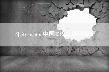 辽源中国15枚金牌分别是