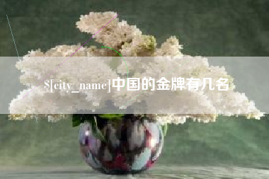 辽源中国的金牌有几名