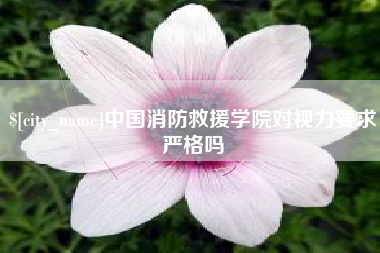 辽源中国消防救援学院对视力要求严格吗