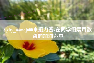 辽源600米接力赛-在同学们震耳欲聋的加油声中