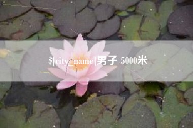 辽源男子 5000米
