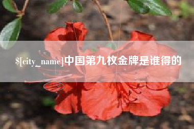 辽源中国第九枚金牌是谁得的