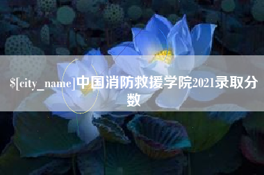 辽源中国消防救援学院2021录取分数