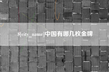 辽源中国有哪几枚金牌