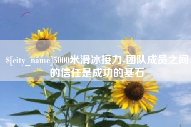 辽源5000米滑冰接力-团队成员之间的信任是成功的基石
