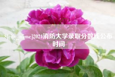 辽源2024消防大学录取分数线公布时间