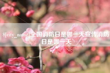 辽源全国消防日是哪一天宣传消防日是哪一天