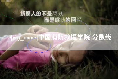 辽源中国消防救援学院 分数线