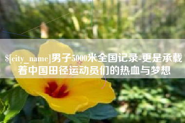 辽源男子5000米全国记录-更是承载着中国田径运动员们的热血与梦想