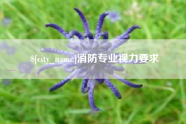 辽源消防专业视力要求