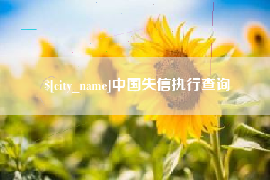辽源中国失信执行查询