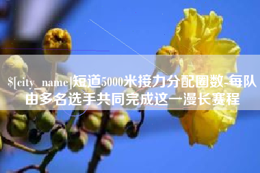 辽源短道5000米接力分配圈数-每队由多名选手共同完成这一漫长赛程