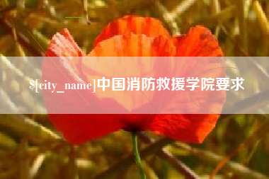辽源中国消防救援学院要求