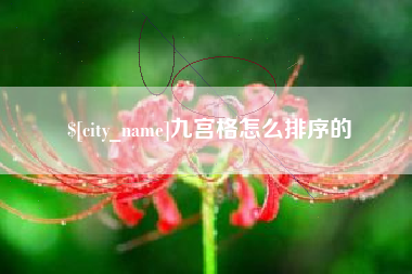 辽源九宫格怎么排序的