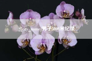 辽源男子5000米纪录