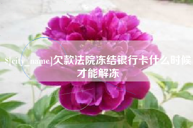 辽源欠款法院冻结银行卡什么时候才能解冻