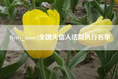 辽源全国失信人法院执行名单