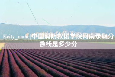 辽源中国消防救援学院河南录取分数线是多少分