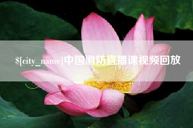 辽源中国消防直播课视频回放