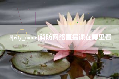 辽源消防网络直播课在哪里看