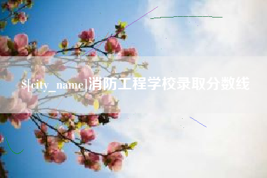 辽源消防工程学校录取分数线