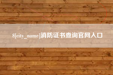 辽源消防证书查询官网入口
