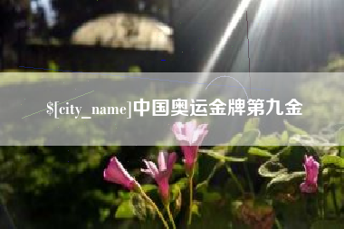 辽源中国奥运金牌第九金