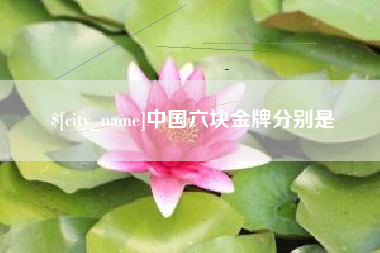 辽源中国六块金牌分别是