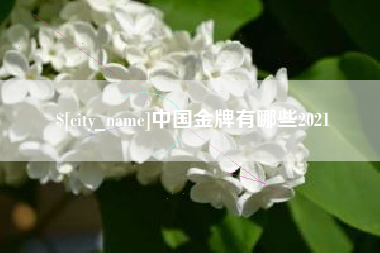 辽源中国金牌有哪些2021