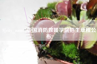 辽源中国消防救援学院招生章程公布!